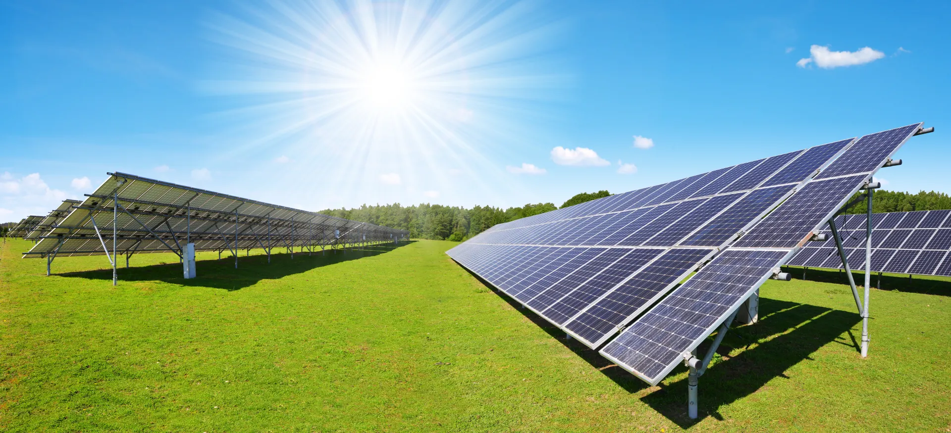 Centrale photovoltaïque au sol sur un terrain agricole