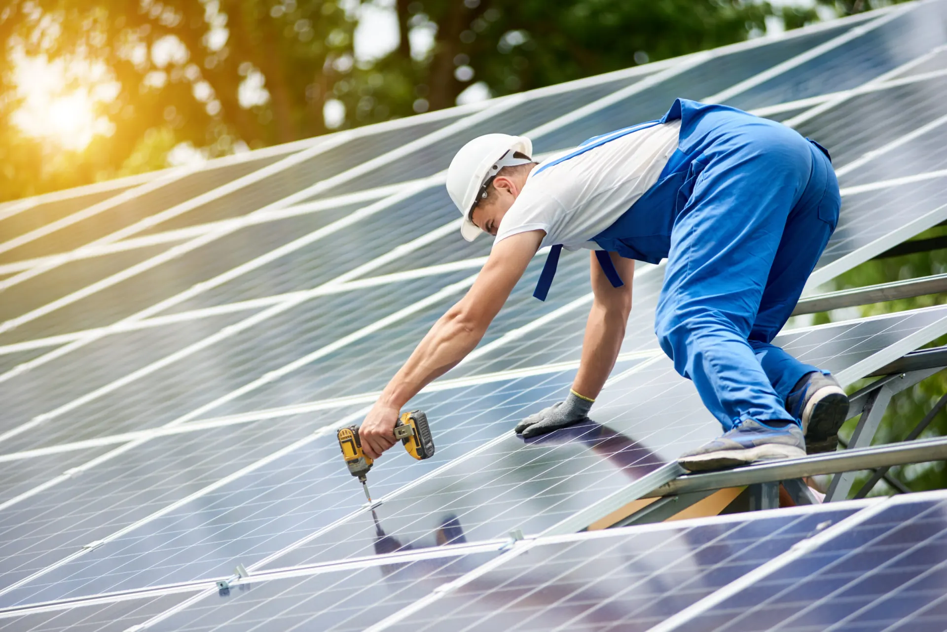 Installation de panneaux photovoltaïques
